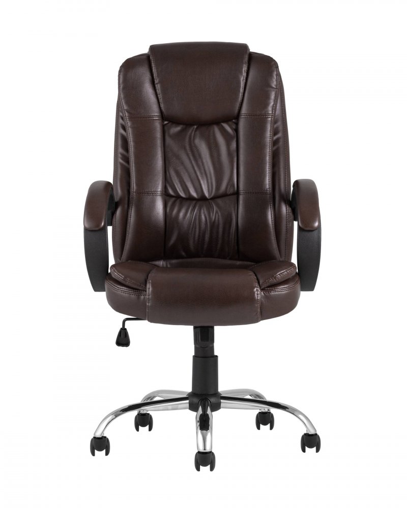 Кресло руководителя TopChairs Atlant коричневое фото 5
