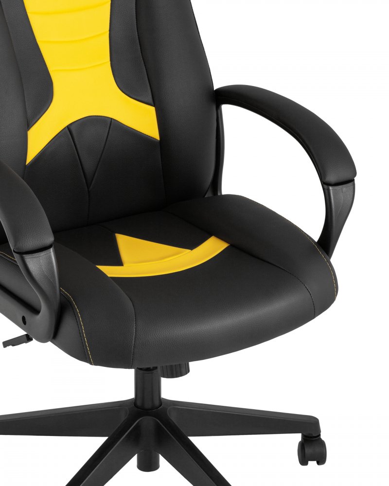 Кресло игровое TopChairs ST-CYBER 8 черный/желтый фото 2