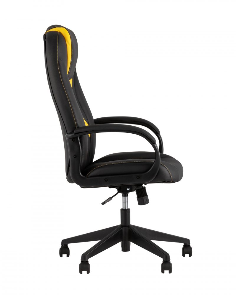 Кресло игровое TopChairs ST-CYBER 8 черный/желтый фото 4