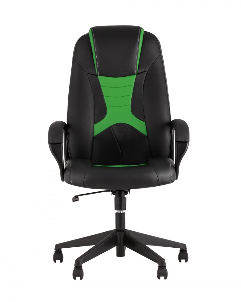 Кресло игровое TopChairs ST-CYBER 8 черный/салатовый фото 3