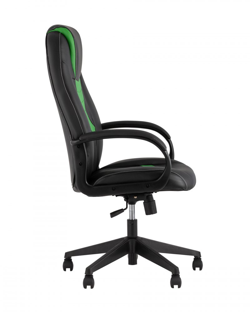 Кресло игровое TopChairs ST-CYBER 8 черный/салатовый фото 4