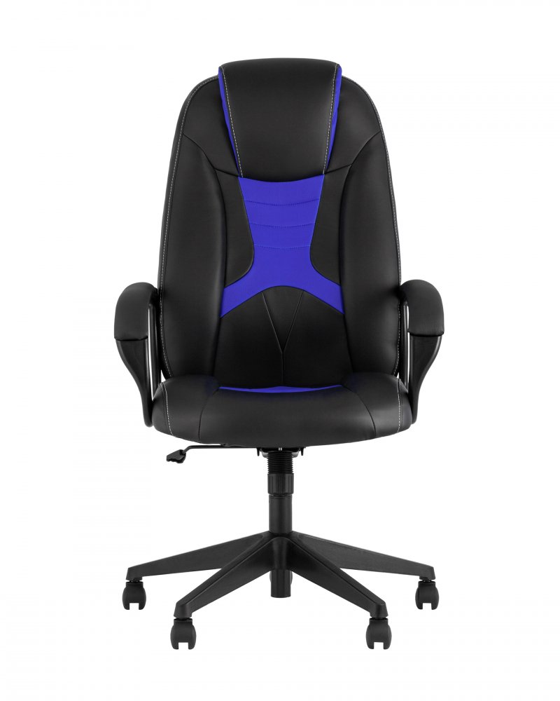 Кресло игровое TopChairs ST-CYBER 8 черный/синий фото 3