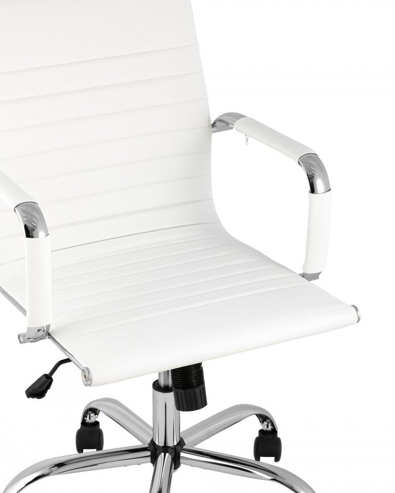 Кресло офисное TopChairs City S белое фото 2