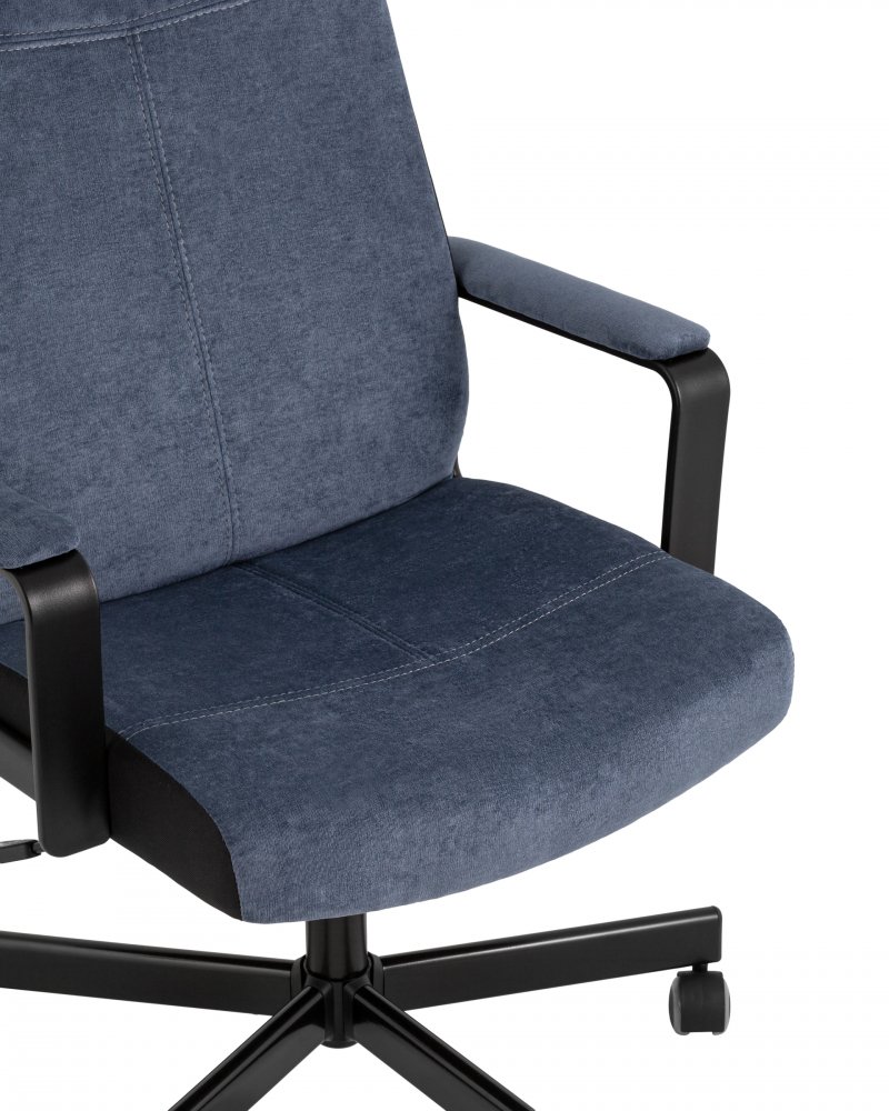 Кресло руководителя TopChairs ST-DOMINGO темно-синий фото 2