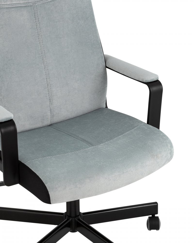 Кресло руководителя TopChairs ST-DOMINGO серо-голубой фото 2