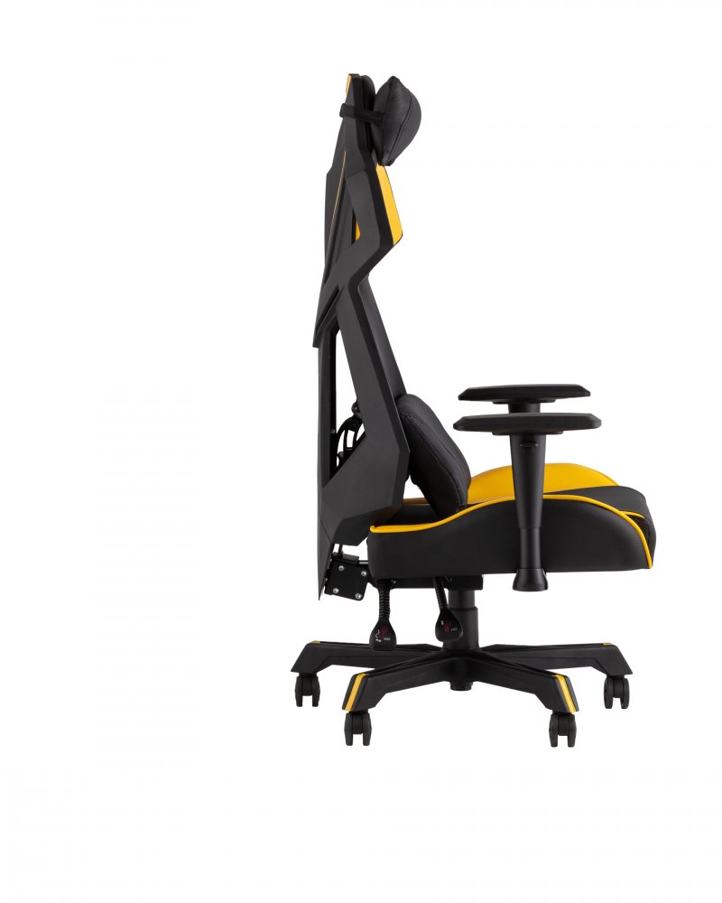 Кресло спортивное TopChairs Рэтчэт желтый фото 3