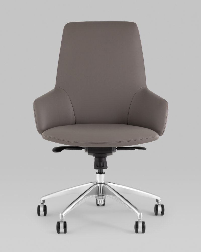 Кресло офисное TopChairs Bow серый фото 2