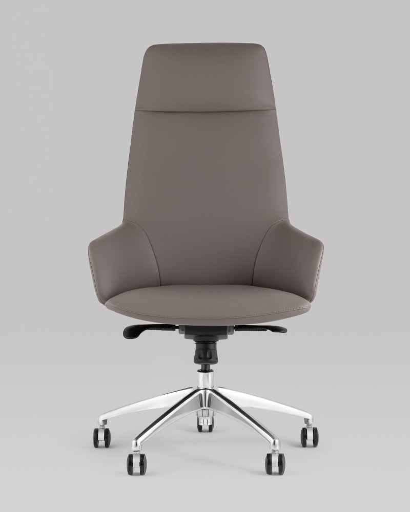Кресло руководителя TopChairs Bow серый фото 2