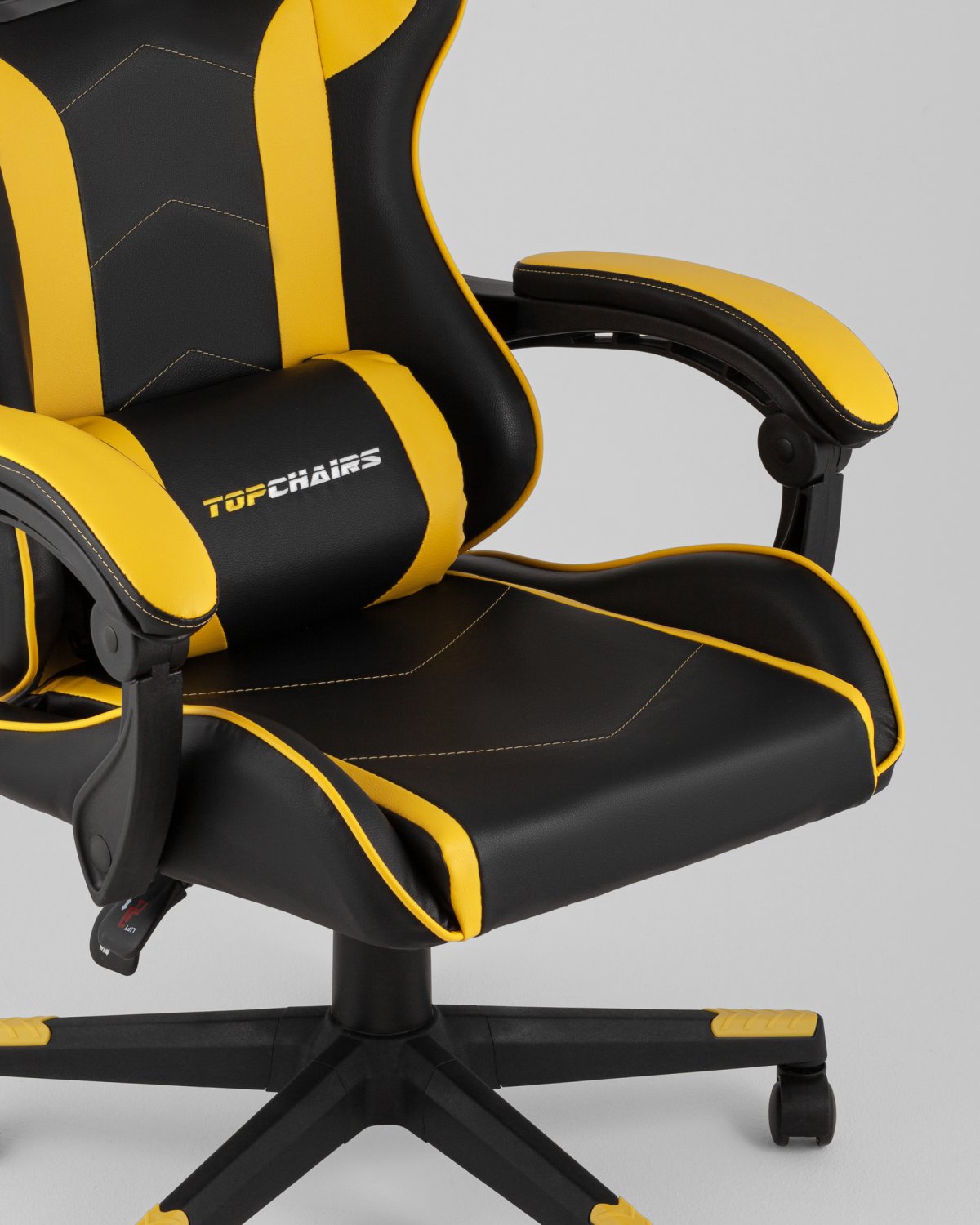 Кресло спортивное TopChairs Shadow черно-желтый фото 3