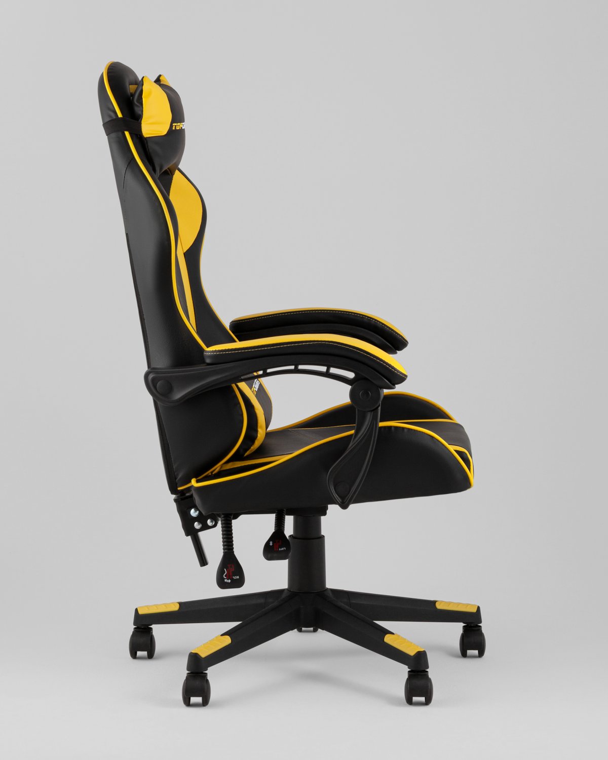 Кресло спортивное TopChairs Shadow черно-желтый фото 7