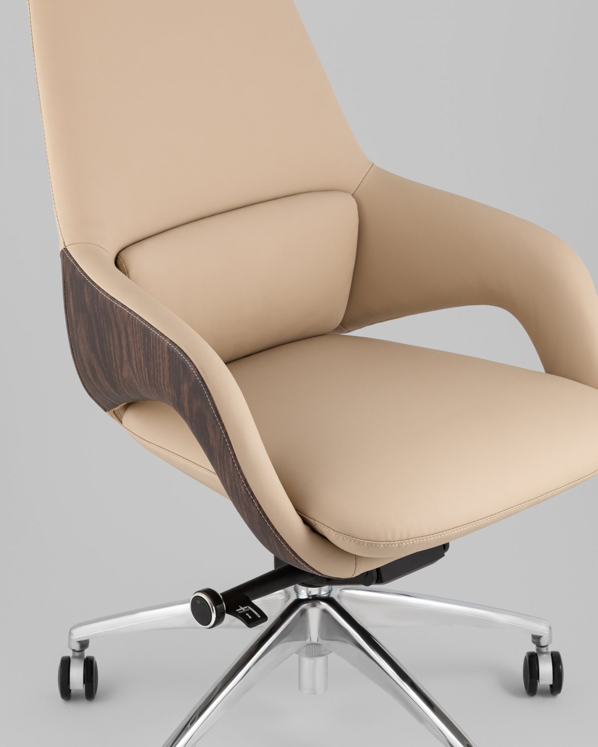 Кресло офисное TopChairs Reign бежевый фото 8