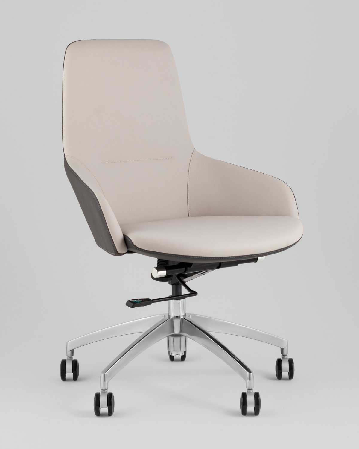 Кресло офисное TopChairs Soulo светло-серый, серый фото 2