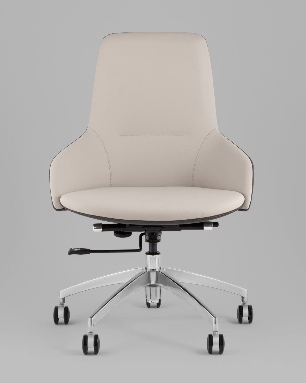 Кресло офисное TopChairs Soulo светло-серый, серый фото 3