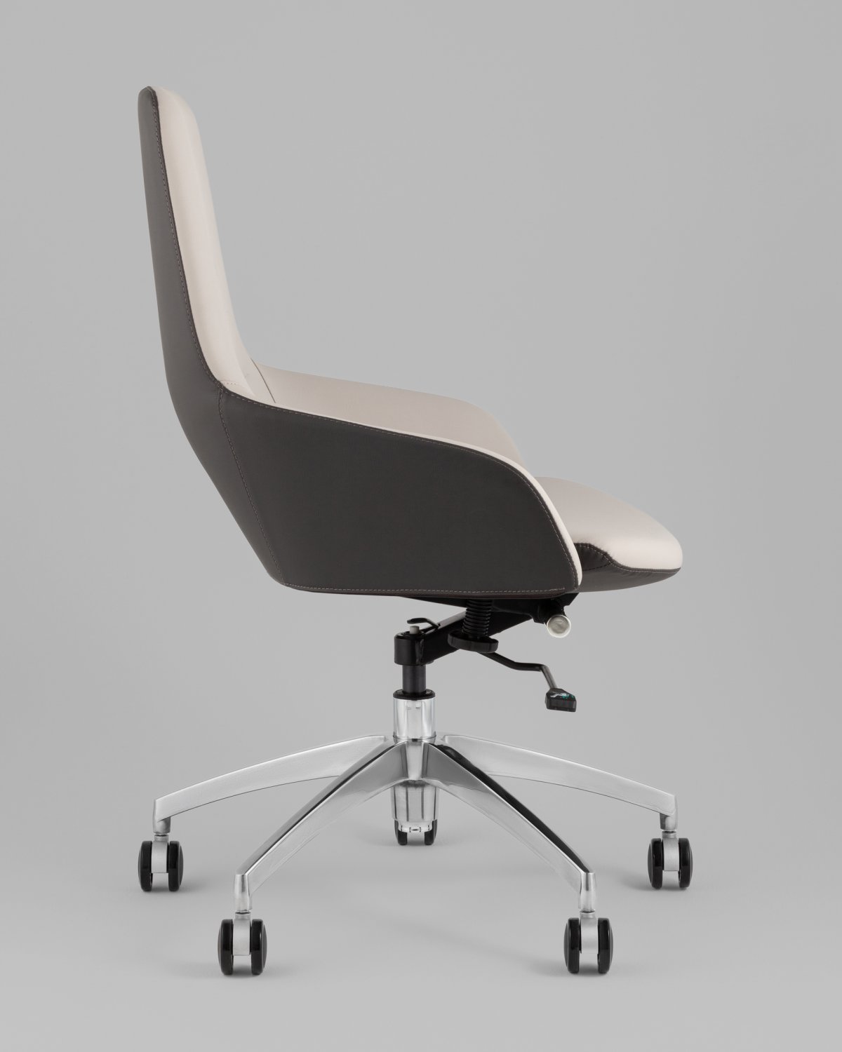 Кресло офисное TopChairs Soulo светло-серый, серый фото 4