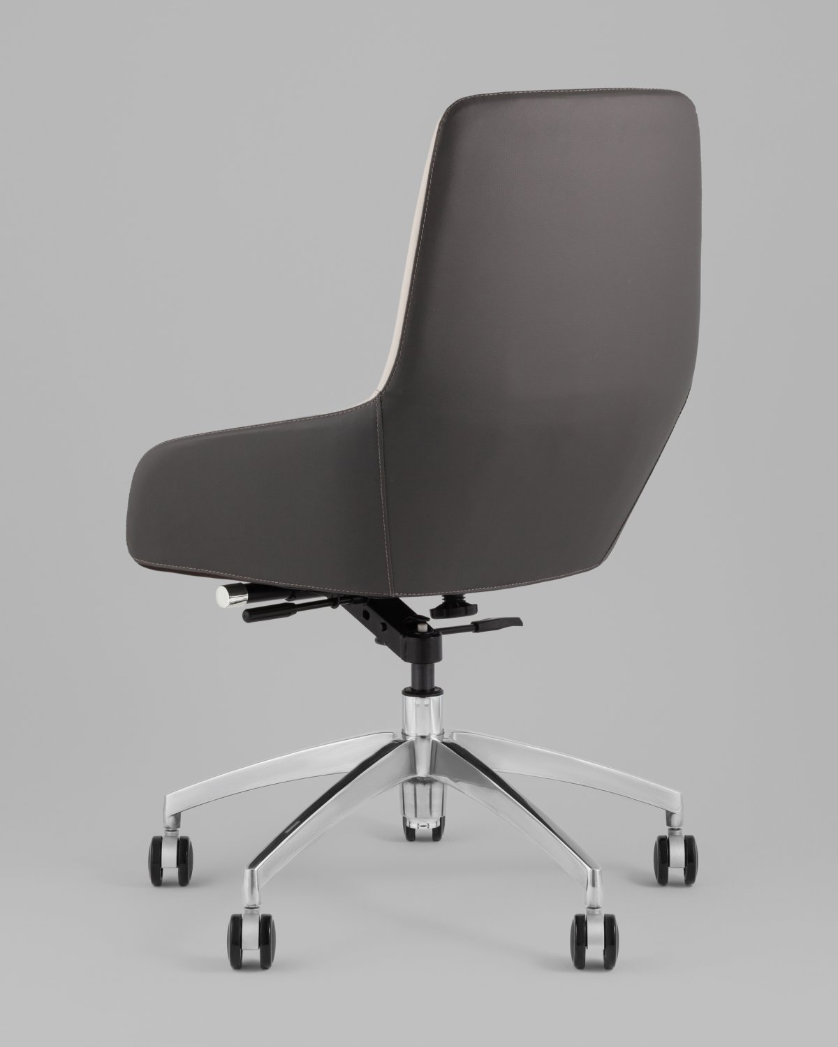 Кресло офисное TopChairs Soulo светло-серый, серый фото 6