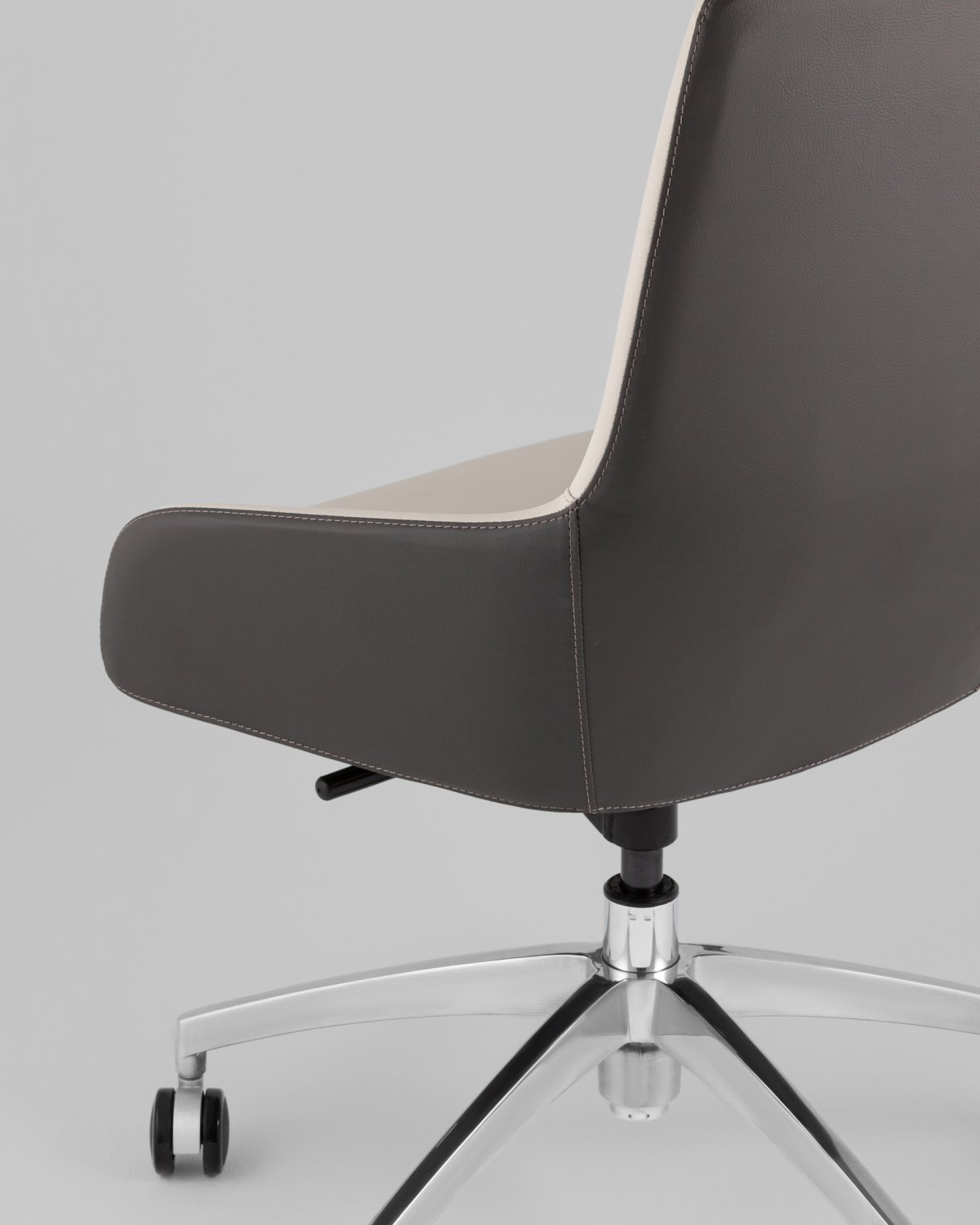 Кресло офисное TopChairs Soulo светло-серый, серый фото 7