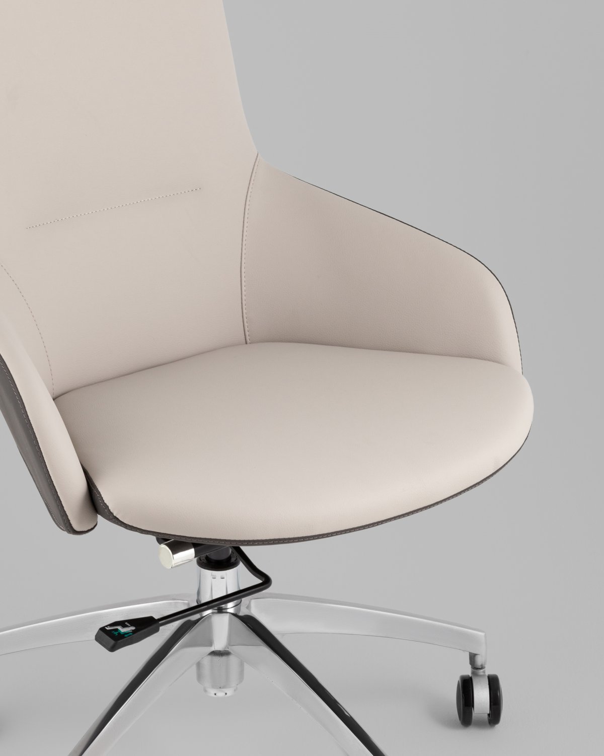 Кресло офисное TopChairs Soulo светло-серый, серый фото 8