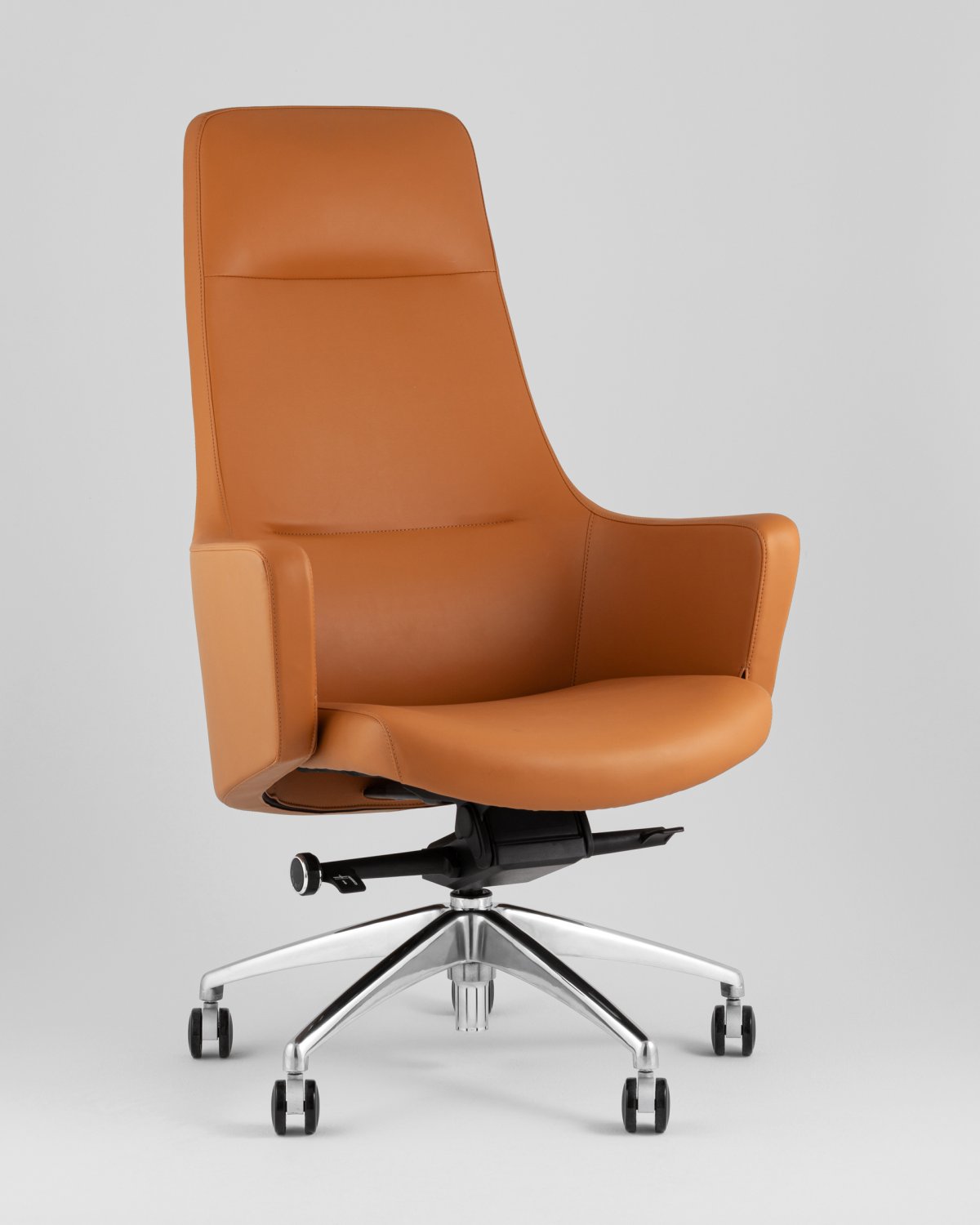 Кресло руководителя TopChairs Ferris коричневое фото 2