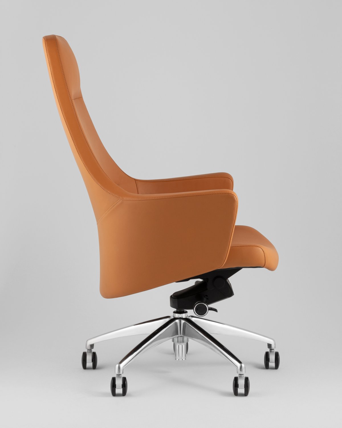 Кресло руководителя TopChairs Ferris коричневое фото 4