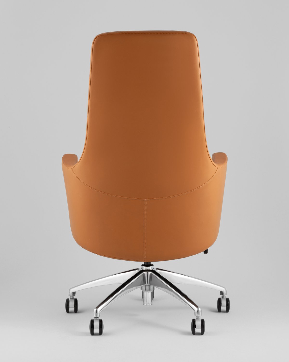 Кресло руководителя TopChairs Ferris коричневое фото 5