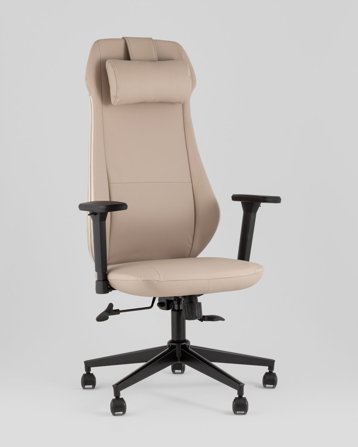 Кресло руководителя TopChairs Trophey бежевый фото 2