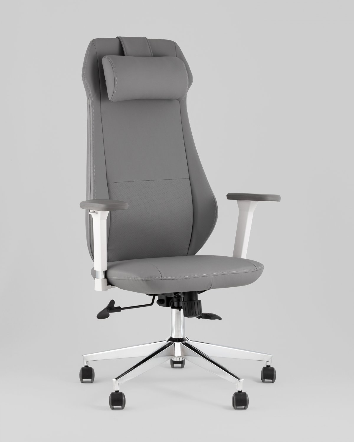 Кресло руководителя TopChairs Trophey серый фото 2