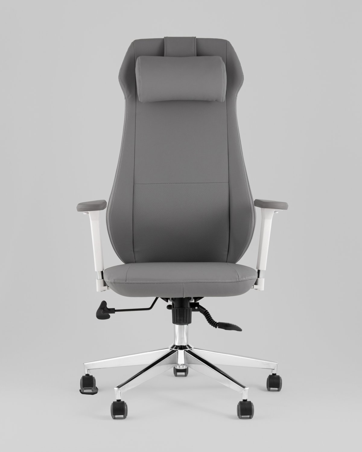 Кресло руководителя TopChairs Trophey серый фото 3