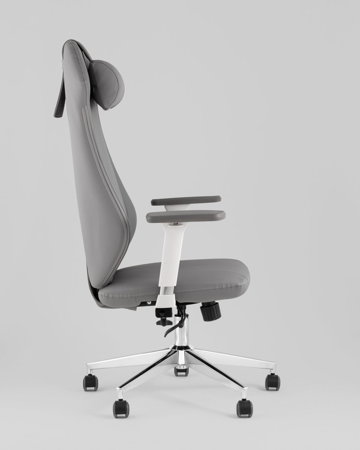 Кресло руководителя TopChairs Trophey серый фото 4