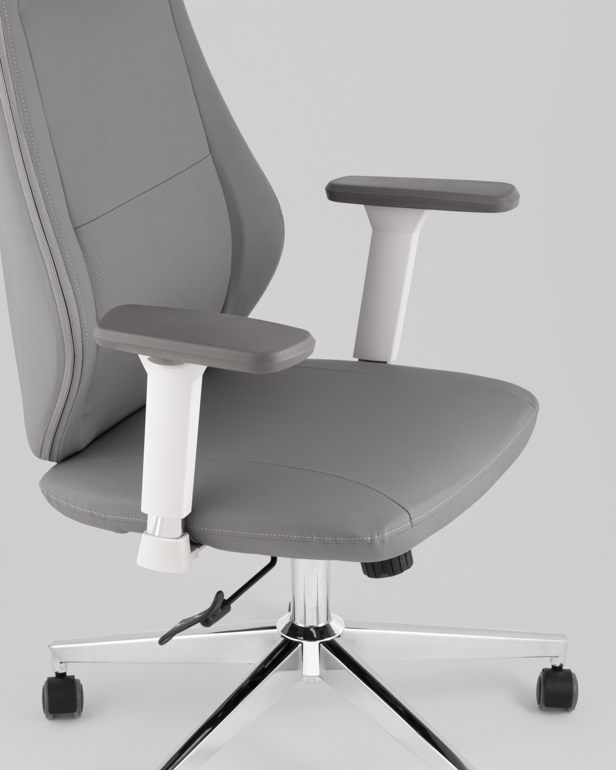 Кресло руководителя TopChairs Trophey серый фото 8
