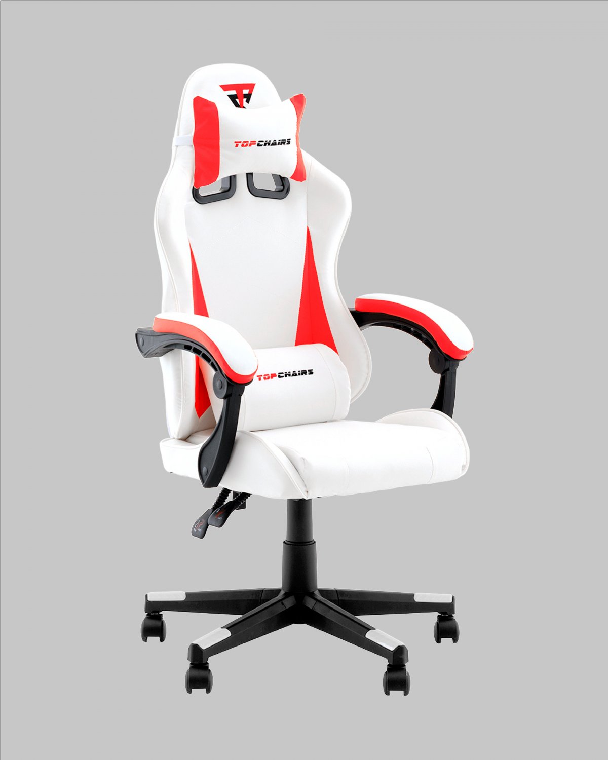 Кресло спортивное TopChairs Phantom бело-красный фото 2