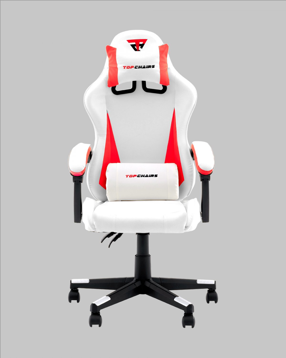 Кресло спортивное TopChairs Phantom бело-красный фото 3