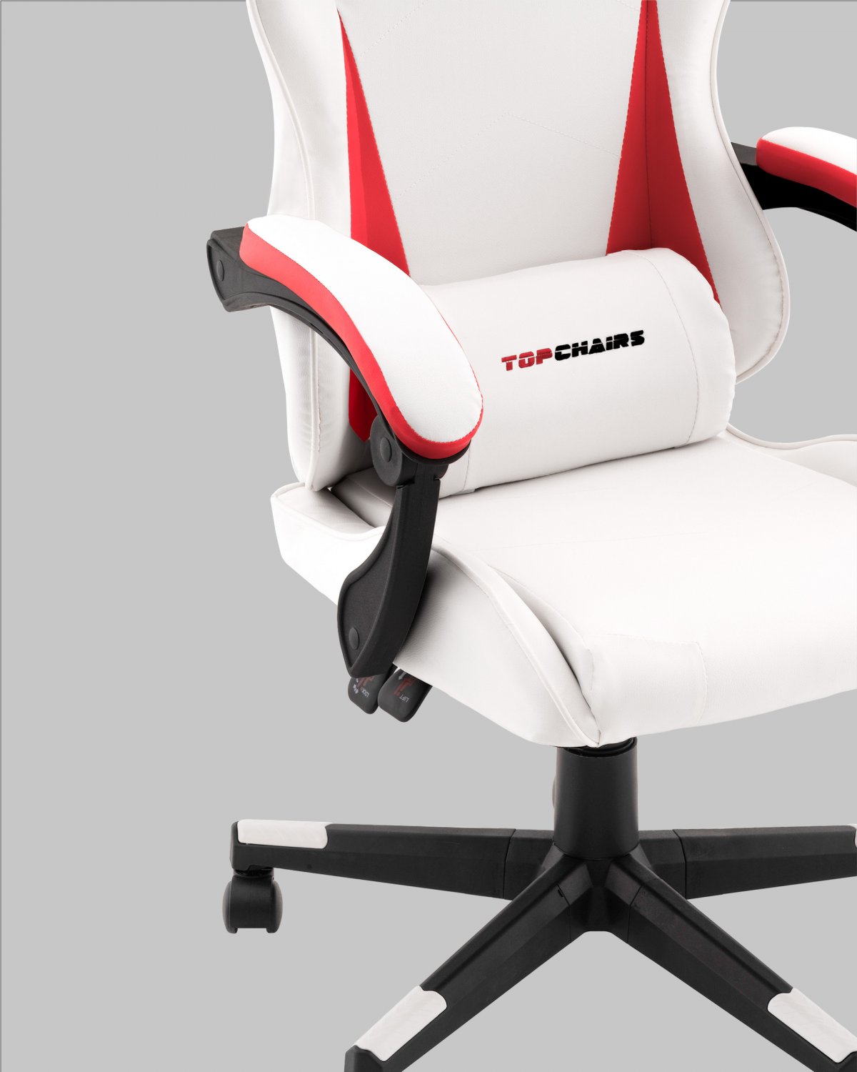 Кресло спортивное TopChairs Phantom бело-красный фото 8
