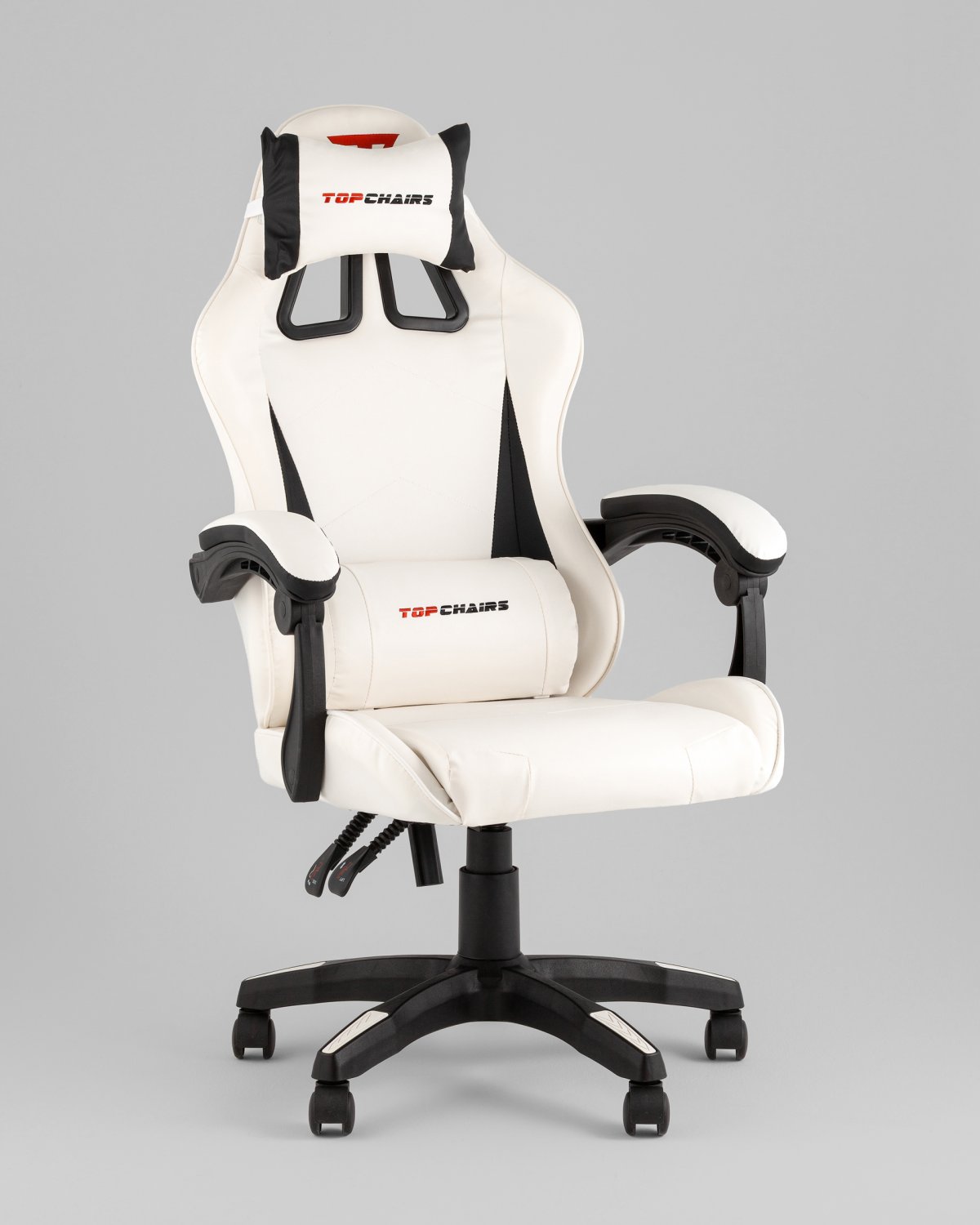 Кресло спортивное TopChairs Phantom бело-черный фото 10