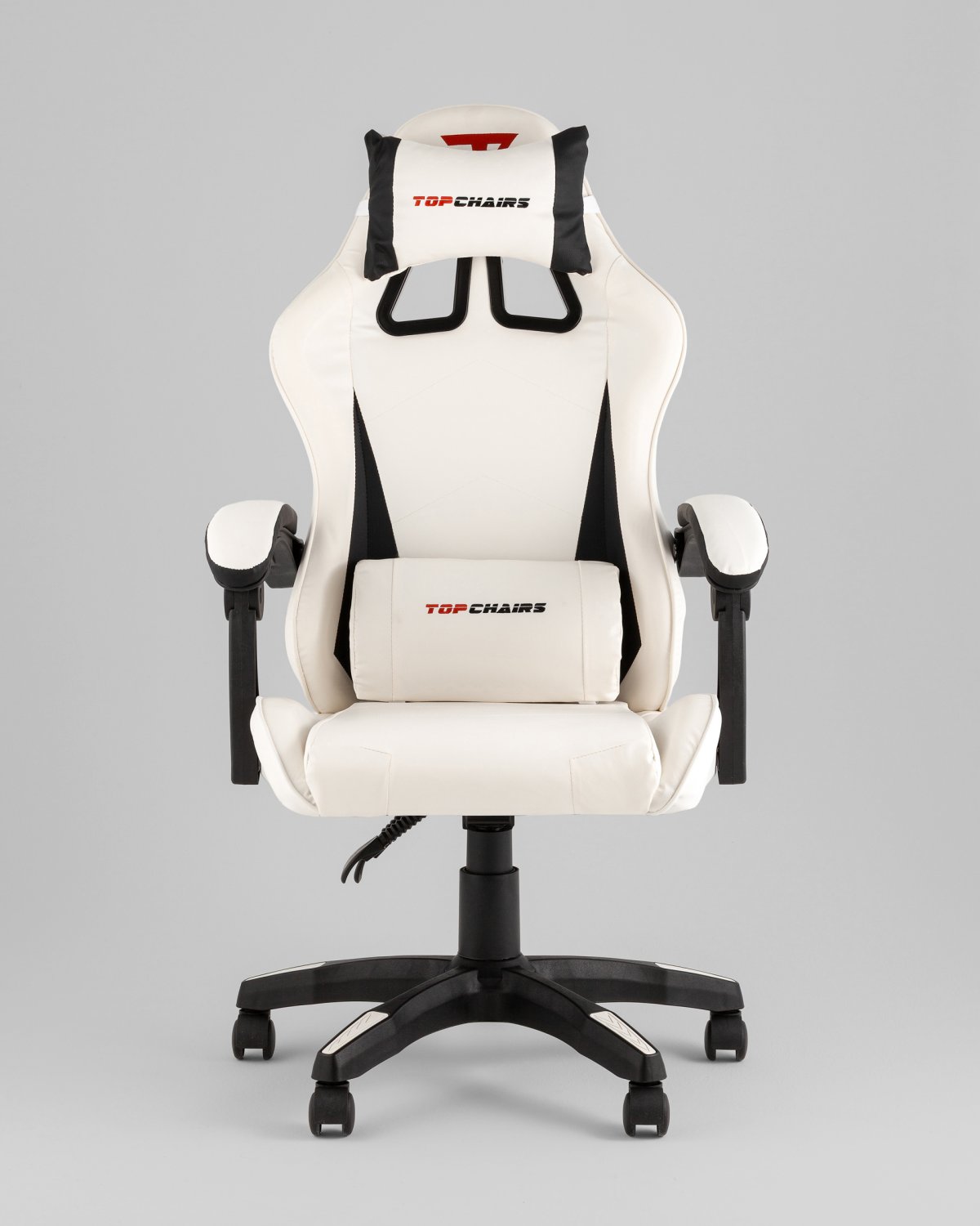 Кресло спортивное TopChairs Phantom бело-черный фото 12