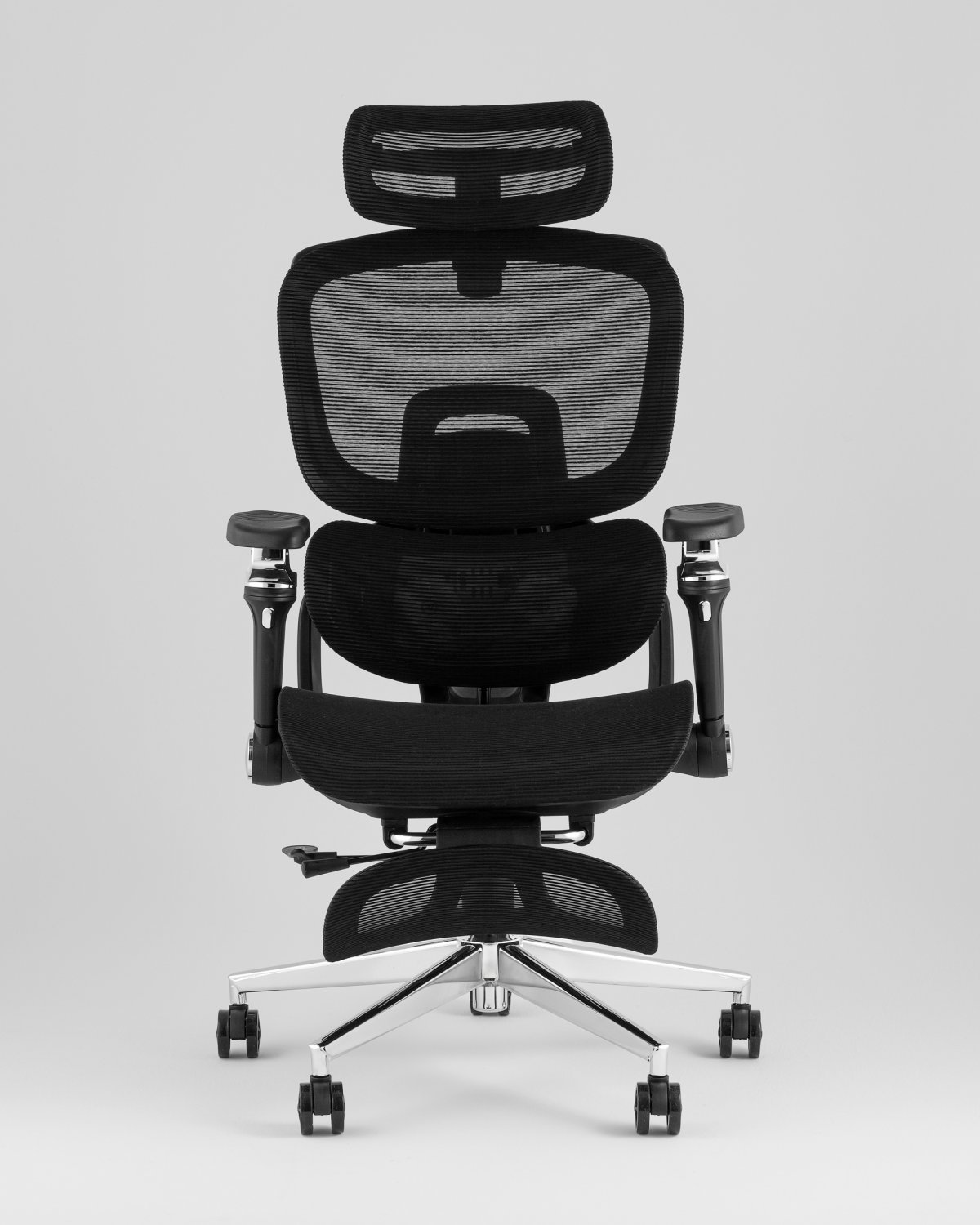 Кресло офисное TopChairs Prodigy с оттоманкой черный фото 6