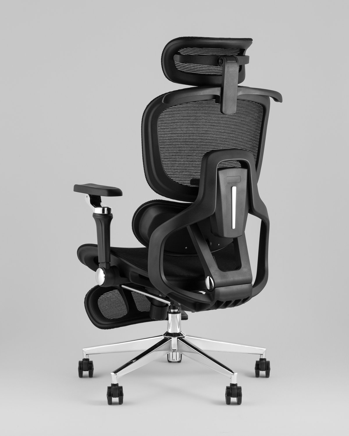 Кресло офисное TopChairs Prodigy с оттоманкой черный фото 9