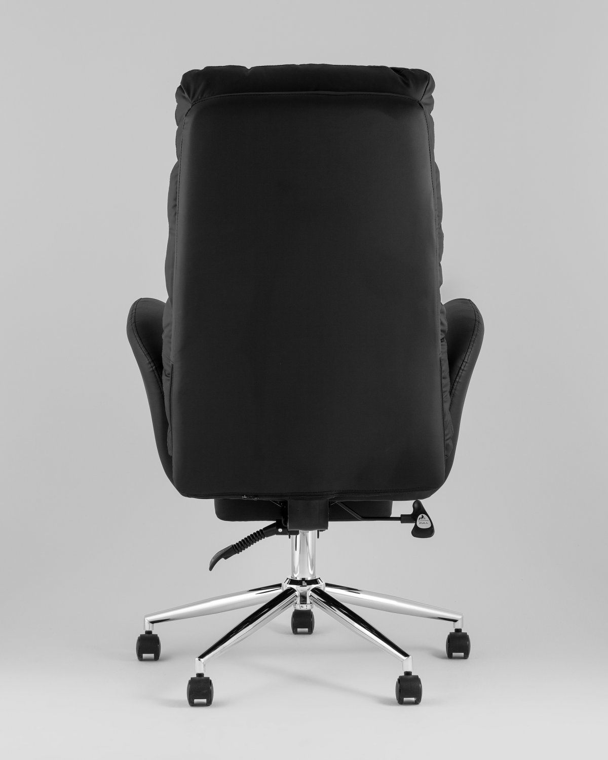 Кресло руководителя TopChairs Solid NC с оттоманкой черный фото 4