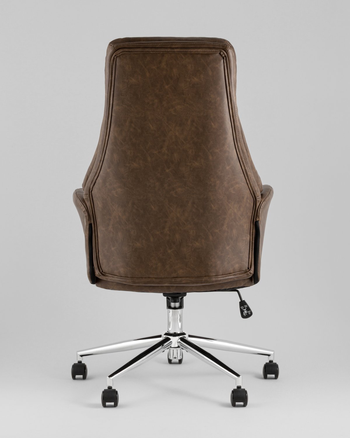 Кресло офисное TopChairs Neoma коричневый экокожа фото 5