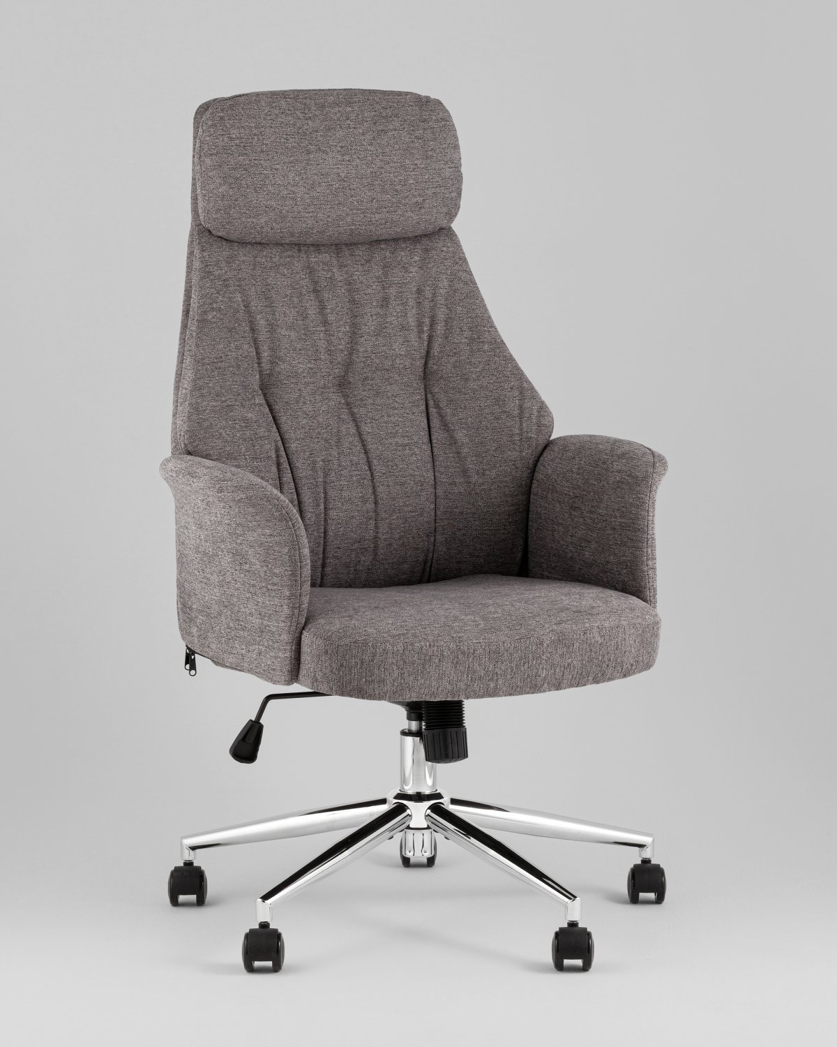 Кресло офисное TopChairs Neoma темно-серый ткань фото 2
