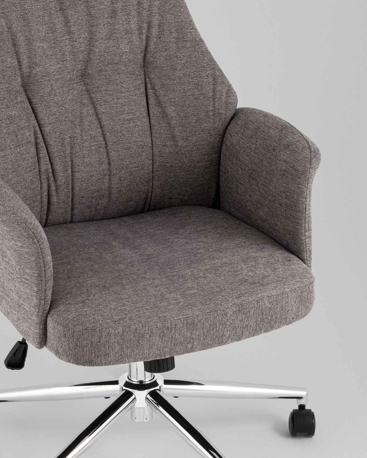 Кресло офисное TopChairs Neoma темно-серый ткань фото 8