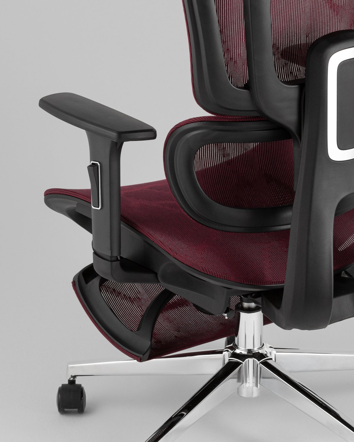 Кресло офисное TopChairs Nimbus бордовый фото 7
