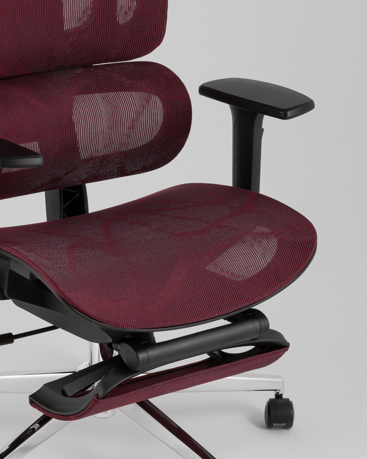Кресло офисное TopChairs Nimbus бордовый фото 8