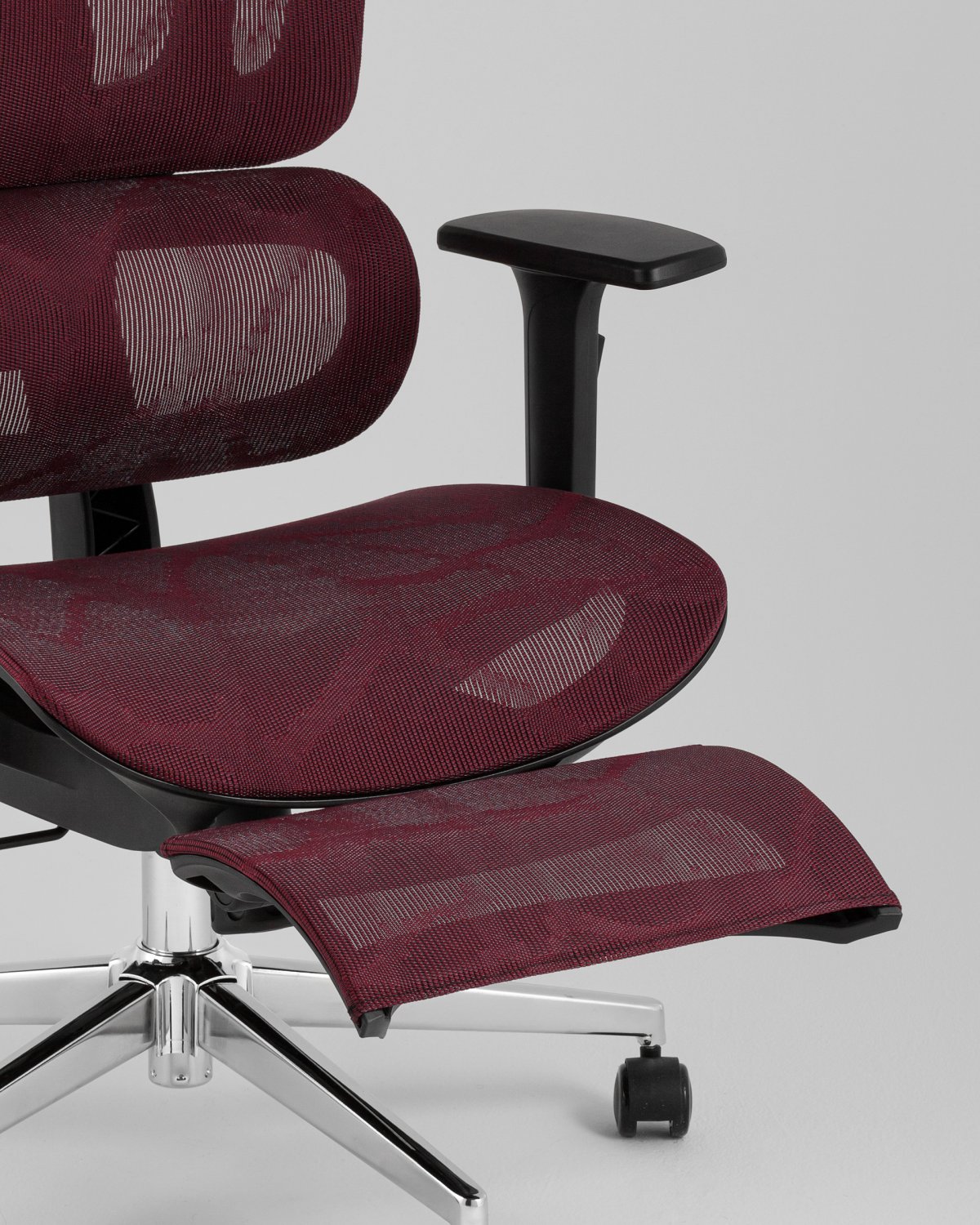 Кресло офисное TopChairs Nimbus бордовый фото 9