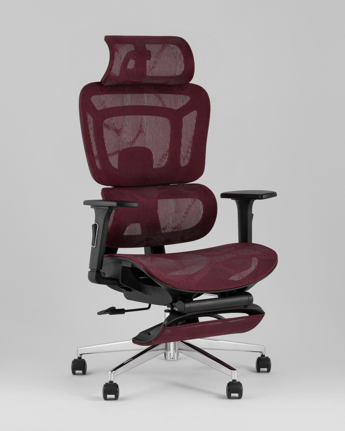 Кресло офисное TopChairs Nimbus бордовый фото 10