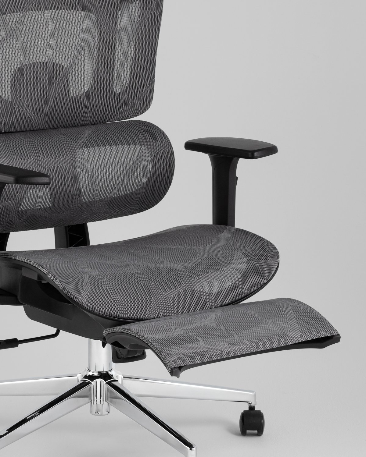 Кресло офисное TopChairs Nimbus серый фото 9