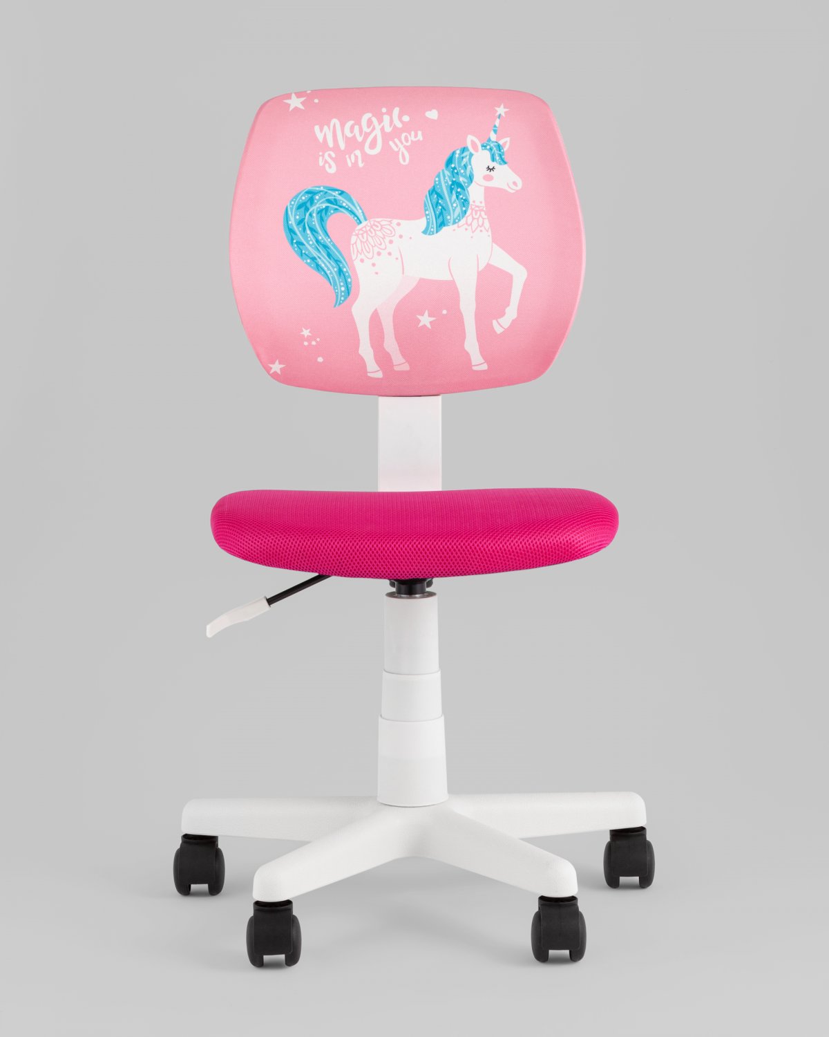 Кресло компьютерное детское ЛОЛО Unicorn, пластик белый фото 5