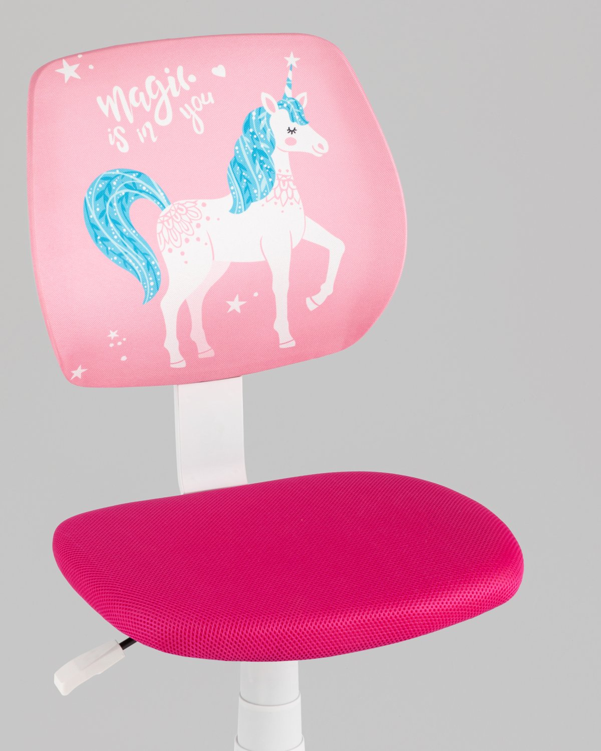 Кресло компьютерное детское ЛОЛО Unicorn, пластик белый фото 10
