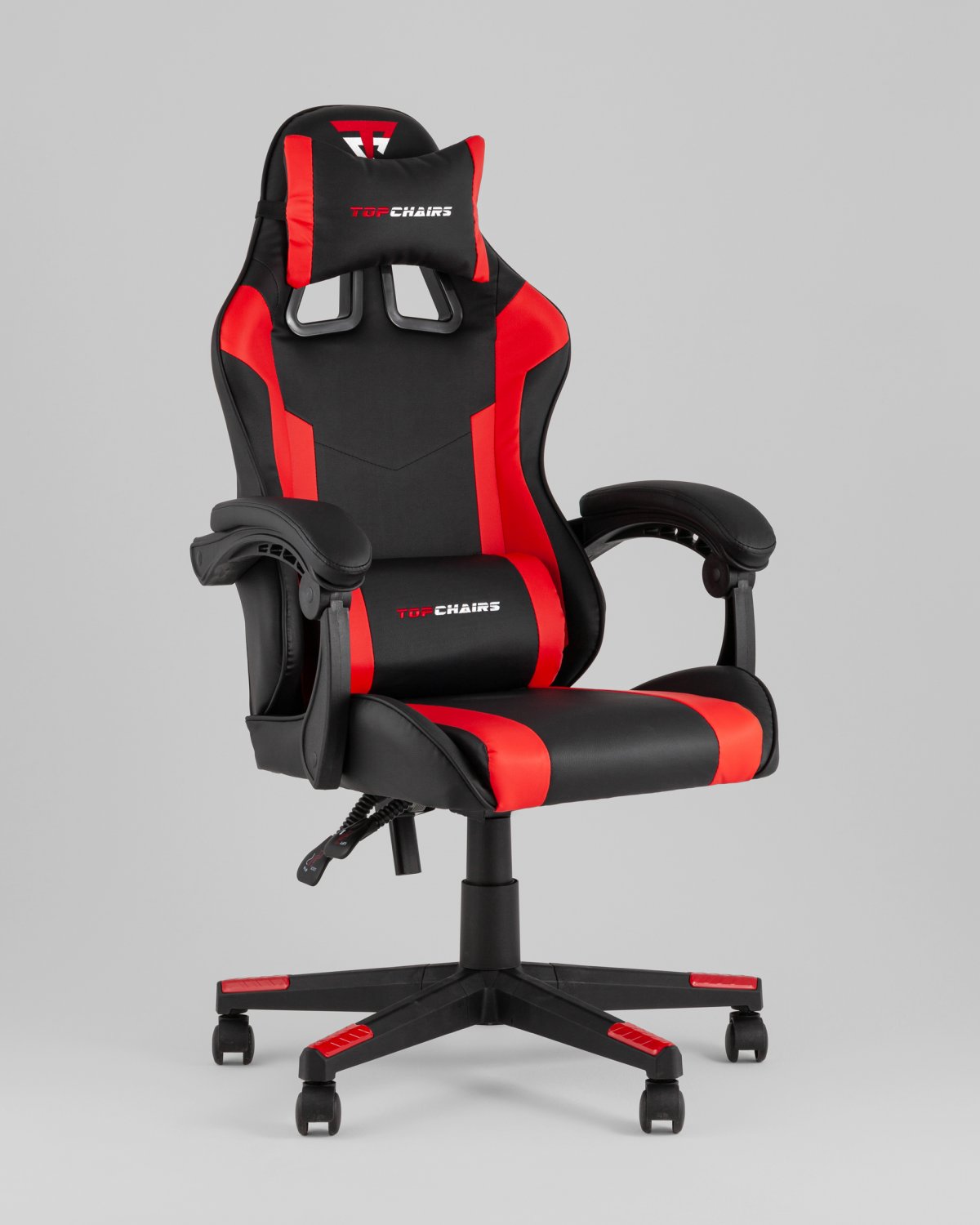 Кресло спортивное TopChairs Commander черно-красный фото 2
