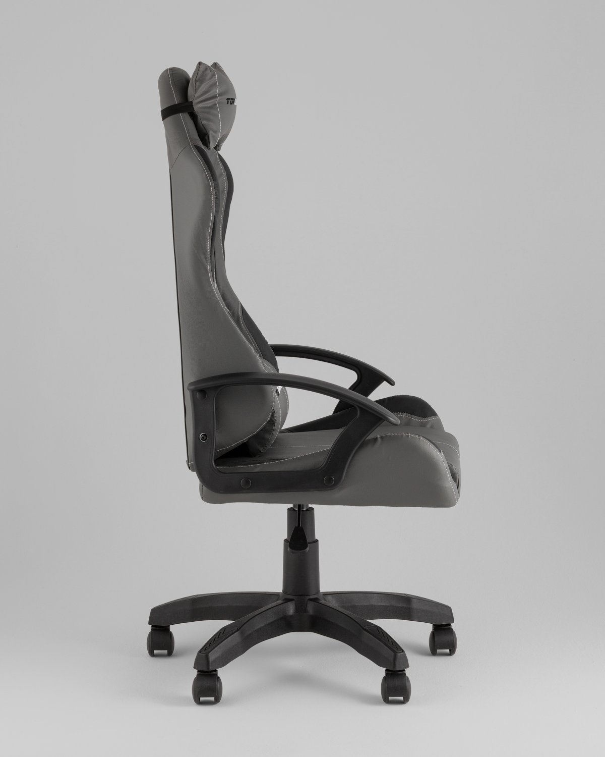 Кресло спортивное TopChairs Wyvern серо-черный фото 6