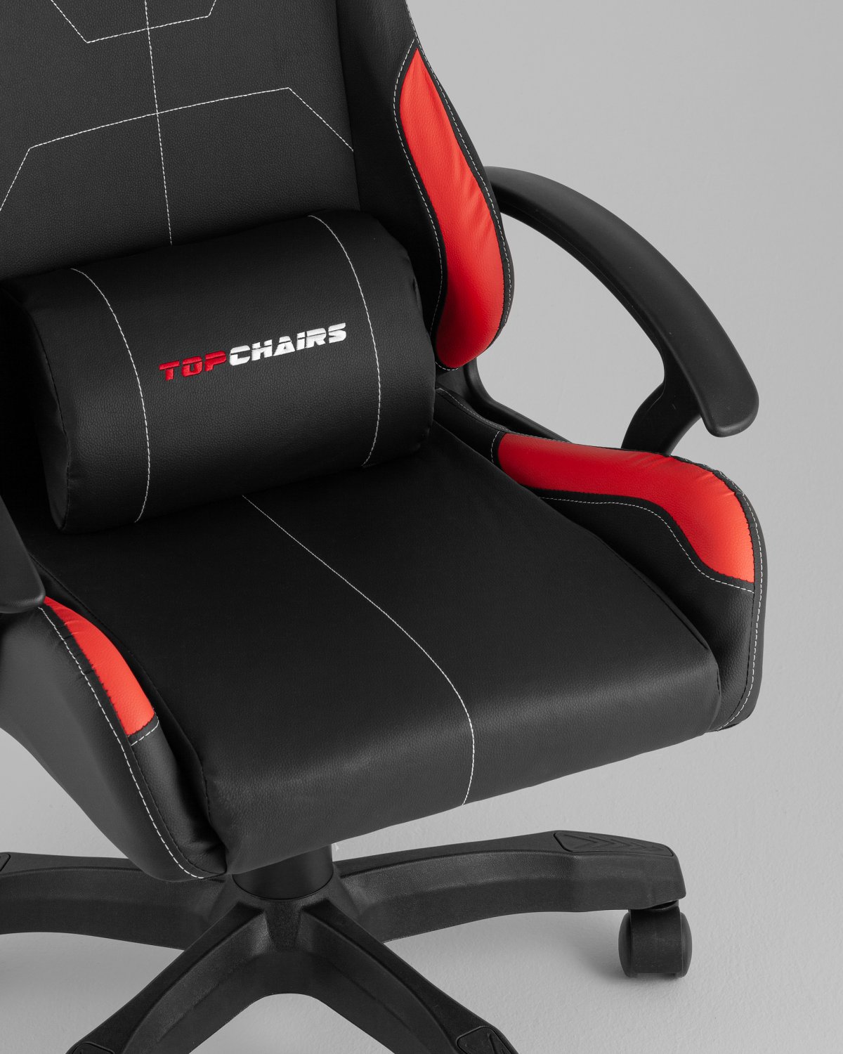 Кресло спортивное TopChairs Wyvern черно-красный фото 7